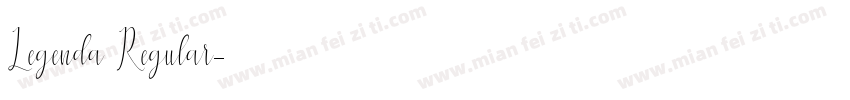 Legenda Regular字体转换